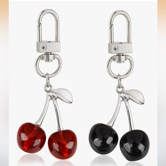 Accessories - 🆕 Cherry Keychain and Bag Charm - Cute Cherry Charm for Handbag, Purse -